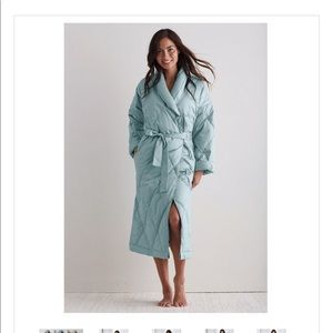 Down Robe - Light Blue - Size Small